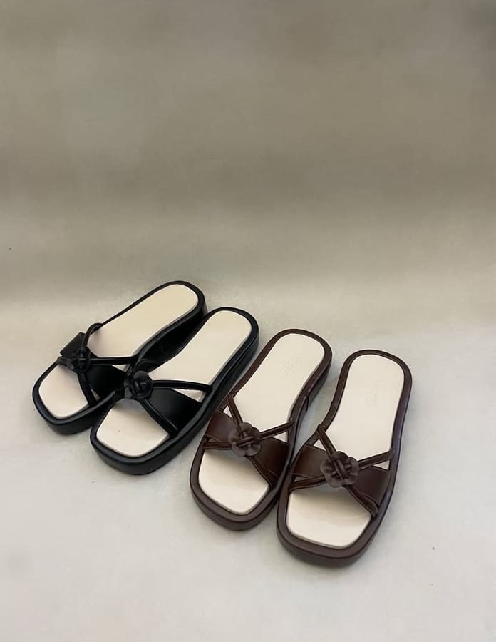Knotted Flip-Flop Sandals