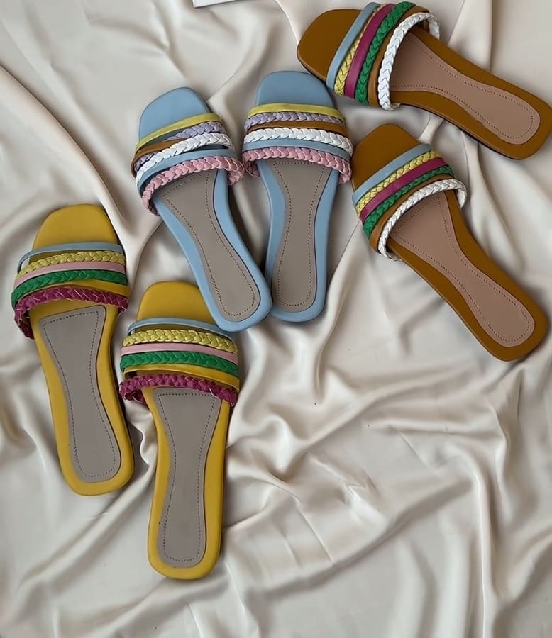 Woven Strap Slides
